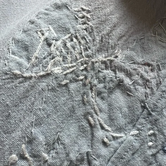 Passports Of Pier 1 Imports Vintage Chambray Button Up Animal Appliqués Size S - Picture 14 of 15